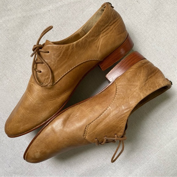 Frye Leather Lace Up Oxfords Size 9M - Picture 6 of 13